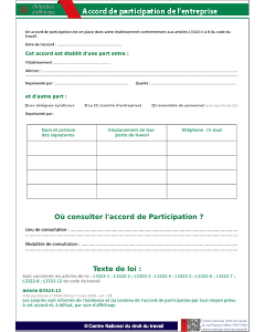 Accord de participation
