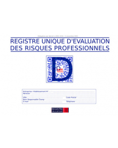 Registre d'évaluation des risques professionnels-DUERP