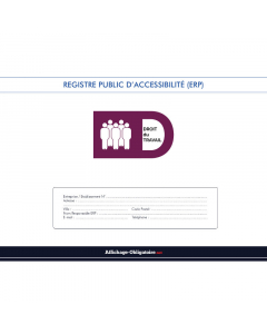 Registre public d' accessibilité pour les ERP