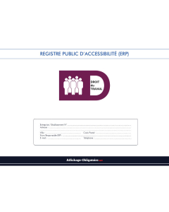 Registre public d' accessibilité pour les ERP